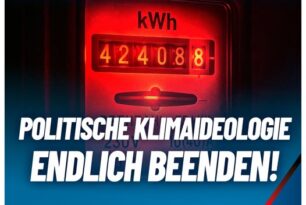 Heizen nochmal 27 % teurer: Politische Klimaideologie endlich beenden! Heizen nochmal 27 % teurer: Politische Klimaideologie endlich beenden!