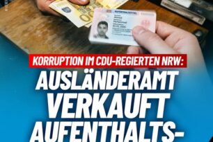 Korruption im CDU-regierten NRW: Ausländeramt verkauft Aufenthaltstitel! Korruption im CDU-regierten NRW: Ausländeramt verkauft Aufenthaltstitel!