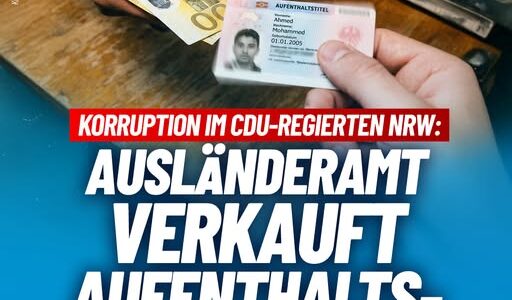 Korruption im CDU-regierten NRW: Ausländeramt verkauft Aufenthaltstitel!