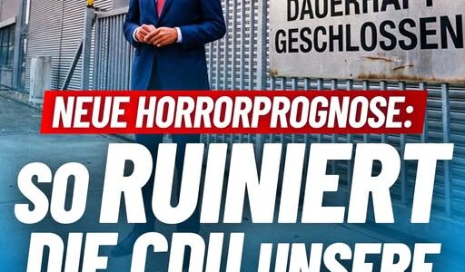 Neue Horrorprognose: So ruiniert die CDU unsere Wirtschaft!