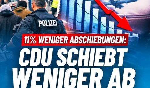 11% weniger Abschiebungen: CDU schiebt weniger ab als Ampel!